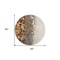 Homeroots 8' Ivory Gray And Gold Round Abstract Washable Indoor Outdoor Area Rug 582526 - alternate 7
