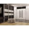 Vdomdoors Aluminum Double Doors Dekton 0163 Ardesia Nero Top Transom Entry Door Painted (W72xH96) Left hand O DEKTON0163DEXD-ARD-W72xH80+16-LH-O - alternate 4