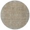Homeroots 8' Tan Gray And Brown Round Oriental Washable Indoor Outdoor Area Rug 604721 - alternate 5