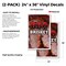 Signmission Bbq Brisket, Vinyl Decals Only 24 Inch x 36 Inch, Vinyl Decal, 2PK DSB-2436-2PACK-Bbq Brisket - alternate 2