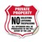 Signmission Private Property Shield Sign No Soliciti, 6 inch X 6 inch, Vinyl Decal, 2PK SHI-D-2PACK-6-451 - alternate 1
