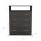 Homeroots 33" Black Four Drawer Dresser 534948 - alternate 2