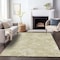 Homeroots 5' X 8' Beige Tan And Ivory Geometric Washable Indoor Outdoor Area Rug 588287 - alternate 7