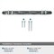 Amerock Carrione 5-1/16 in 128 mm Center-to-Center Marble Black/Polished Nickel Cabinet Pull BP36649MBKPN - alternate 3