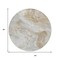 Homeroots 8' Ivory And Beige Round Abstract Washable Indoor Outdoor Area Rug 617634 - alternate 5