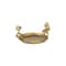 Homeroots 6" Gold Cast Iron Handmade Round Trinket Tray 634801 - alternate 9