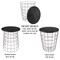Lavish Home Set of 2 End Tables Nesting Tables with Removable Wood Tops, Metal Basket Bases 80-ENDTBL-21 - alternate 4