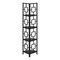 Homeroots 62" Black Metal Corner Bookcase 376525 - alternate 5