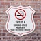 Signmission No Smoking Shield Sign This Is A Smoke F, 6 inch X 6 inch, Plastic Sign, 2PK SHI-P-2PACK-6-401 - alternate 4