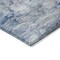 Homeroots 9' X 12' Denim Blue And Sky Blue Abstract Washable Indoor Outdoor Area Rug 582162 - alternate 5