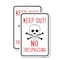 Signmission Keep Out No Trespassing, 18'' X 24'' 2 Signs, Heavy Gauge Aluminum, 2PK A-1824-2PACK-25123 - alternate 1