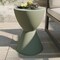 Leisuremod Loft Modern Fiberstone Hourglass Side Table, Weather-Resistant, Fully Assembled LST14GR - alternate 6