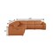 Homeroots Camel Italian Leather Modular L Shaped Five Piece Corner Sectional 532762 - alternate 9