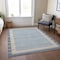 Homeroots 3' X 5' Navy Blue And Denim Blue Striped Washable Indoor Outdoor Area Rug 610486 - alternate 3