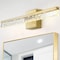 Jonathan Y Mario 22" 1-Light Modern Contemporary 360-Degree Rotatable Iron/Seeded Acrylic Integrated LED Vanity JYL7128B - alternate 9
