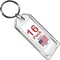 Easy 2 Buy Usa Premium Key Tag 3in Slip-Slot Plastic Heavy Duty Clear Crystal Label Ring Included, 16PK 208 - alternate 1