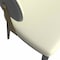 Leisuremod Aria Modern Dining Chair in Leather and Iron Legs with Curved Back in Grey, 4PK AC45GR4 - alternate 5