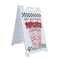 Signmission Popcorn, A-Frame & 2 Decals Installed, Heavy-Duty Plastic Frame SBHD-D-2436-Popcorn - alternate 1