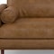Homeroots 89" Brown Leather Sofa 640988 - alternate 4