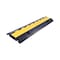 Pittman Cable Ramp, 45 mm H, 1010 mm L, 250 mm W, 2 Channel, Rubber, Black, Yellow 756352 - alternate 1