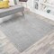 Jonathan Y Haze Solid Low-Pile Light Gray 6 ft Square Area Rug SEU100K-6SQ - alternate 1