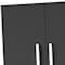 Homeroots 28" Black Wall mounted Accent Cabinet With Nine Shelves And Three Drawers 546375 - alternate 11