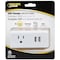 Powerzone Outlet Tap, USB, Wall Tap, 0 ft., White ORPBU069 - alternate 3