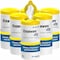 Tork Disinfectant Wipe, Canister, Lemon, White, 6 PK 192820 - alternate 1