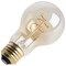 Satco 5.5 Watt A19 LED 2000K CCT Medium Base Clear Glass Amber Coil Filament Dimmable 120 Volt S14227 - alternate 4