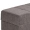 Homeroots 52" Gray and Brown Chenille Tufted Storage Ottoman 608897 - alternate 4