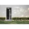 Vdomdoors Aluminum Door Cynex 6116 Black Entry Steel Metal Modern Painted W36xH80+16 Left Inswing CYNEX6116EXD-BLK-W36xH80+16-LH-I - alternate 3