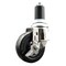 Service Caster 4 Inch 316SS Soft Rubber Wheel Swivel 1-1/2 Inch Expanding Stem Caster Brake SCC SCC-SS316EX20S414-SRS-TLB-112 - alternate 1
