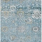 Homeroots 8' X 10' Teal Blue And Aqua Floral Washable Indoor Outdoor Area Rug 609519 - alternate 3