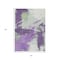 Homeroots 5' X 8' Purple Mint Green And Ivory Abstract Washable Indoor Outdoor Area Rug 618485 - alternate 6