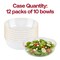 Smarty Had A Party Clear with Gold Flat Plastic Soup Bowls (16 oz.), 120PK 8316-CLG-CASE - alternate 5