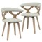 Leisuremod Klyne Swivel Leather Dining Chair with Poplar Wood Frame, 2PK KCWW-22LGR2 - alternate 1