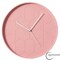 Clockswise 12in Rose Pink Hex Embossed Wall Clock Modern Decorative Round Hanging Design with Geometric Pattern QI004933 - alternate 1