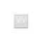Amerelle Wall Plate Cottage White 2 gang Wood Toggle White 269TTW - alternate 1