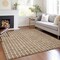 Homeroots 5' X 8' Orange Beige And Copper Geometric Washable Indoor Outdoor Area Rug 583313 - alternate 6