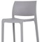 Homeroots Set of Two 30" Gray Heavy Duty Plastic Low Back Outdoor Bar Height Chairs, 2PK 565361 - alternate 3