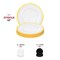 Smarty Had A Party 13" Clear with Gold Rim Round Disposable Plastic Charger Plates, 60PK 2710CLG-CASE - alternate 7