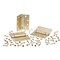 Global Door Controls 4.5 in. x 4.5 in. Satin Brass Full Mortise Spring Squared Hinge with Non-Removable Pin, PK3 CPS4545-US4-3 - alternate 2