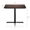 Flash Furniture 36" Square Tabletop, Seamless Surface Technology, Dark Brown with 30"x30" Black Table Height X-Base ST-SQ36-WBR-T3030-GG - alternate 4