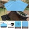 Pure Garden 10-Foot Offset Patio Umbrella with Cross Base, Blue 50-102-B - alternate 5