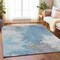 Homeroots 8' X 10' Sky Blue Gray And Ivory Abstract Washable Indoor Outdoor Area Rug 617422 - alternate 7