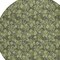 Homeroots 8' Olive Green Artichoke Green And Ivory Round Floral Washable Indoor Outdoor Area Rug 581914 - alternate 5