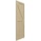 Ekena Millwork True Fit PVC Two Equal Panel Farmhouse Fixed Mount Shutters w/ Z-Bar, Natural Twine , 18W x 63H, PR TFP102FH18X063NT - alternate 8
