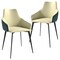 Leisuremod Sonnet Modern Dining Chair in Cream/Green Leather and Iron Legs, 2PK SC51CRDG2 - alternate 1