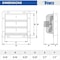 Edendirect 12 in. Variable Speeds Electric Roof Louver Exhaust Fan/Vent, Gable Mount Atttic Fan in Silver IR-EXHAUST12 - alternate 9