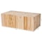 Bali & Pari Grayson Bohemian Natural Teak Wood Coffee Table with Unique Repurposed Wood Logs 247-13737-ZORO - alternate 7